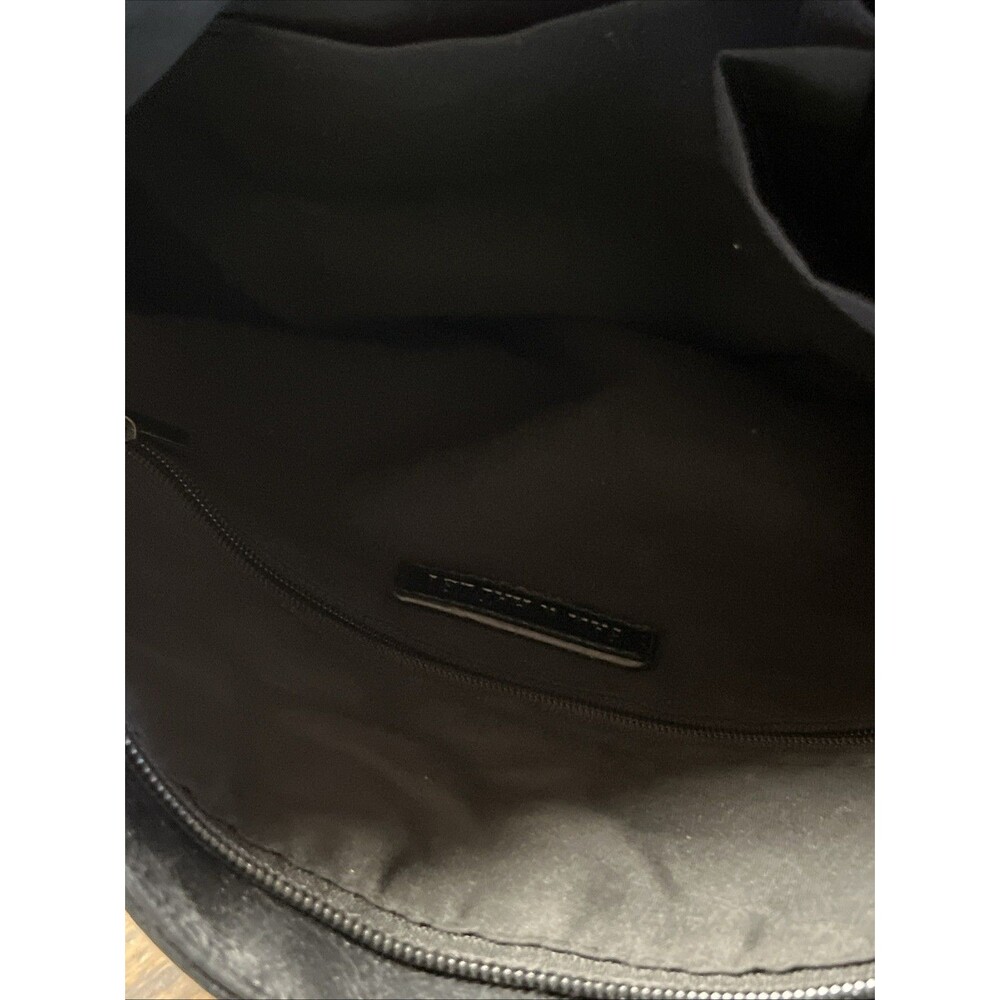 Sam & Hadley Black Leather Zippered Purse Shoulder Bag - Picture 4 of 11
